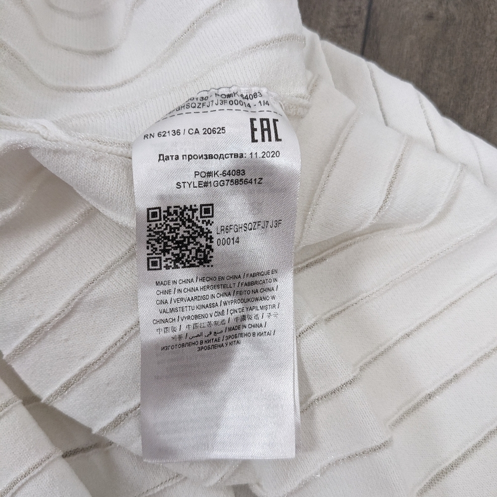 Marciano Off White Sheer Panel Maxi Dress Size Small Sleeveless - Picture 9 of 11